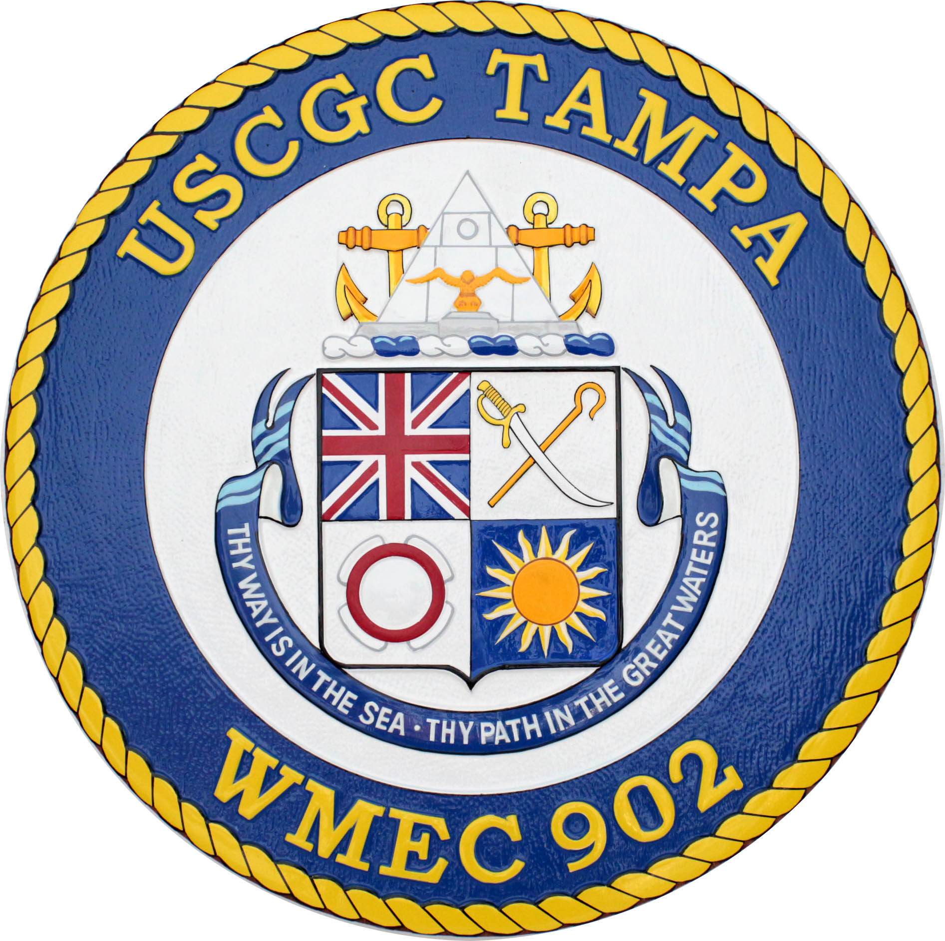 USCG Tampa Ship Crest Plaque