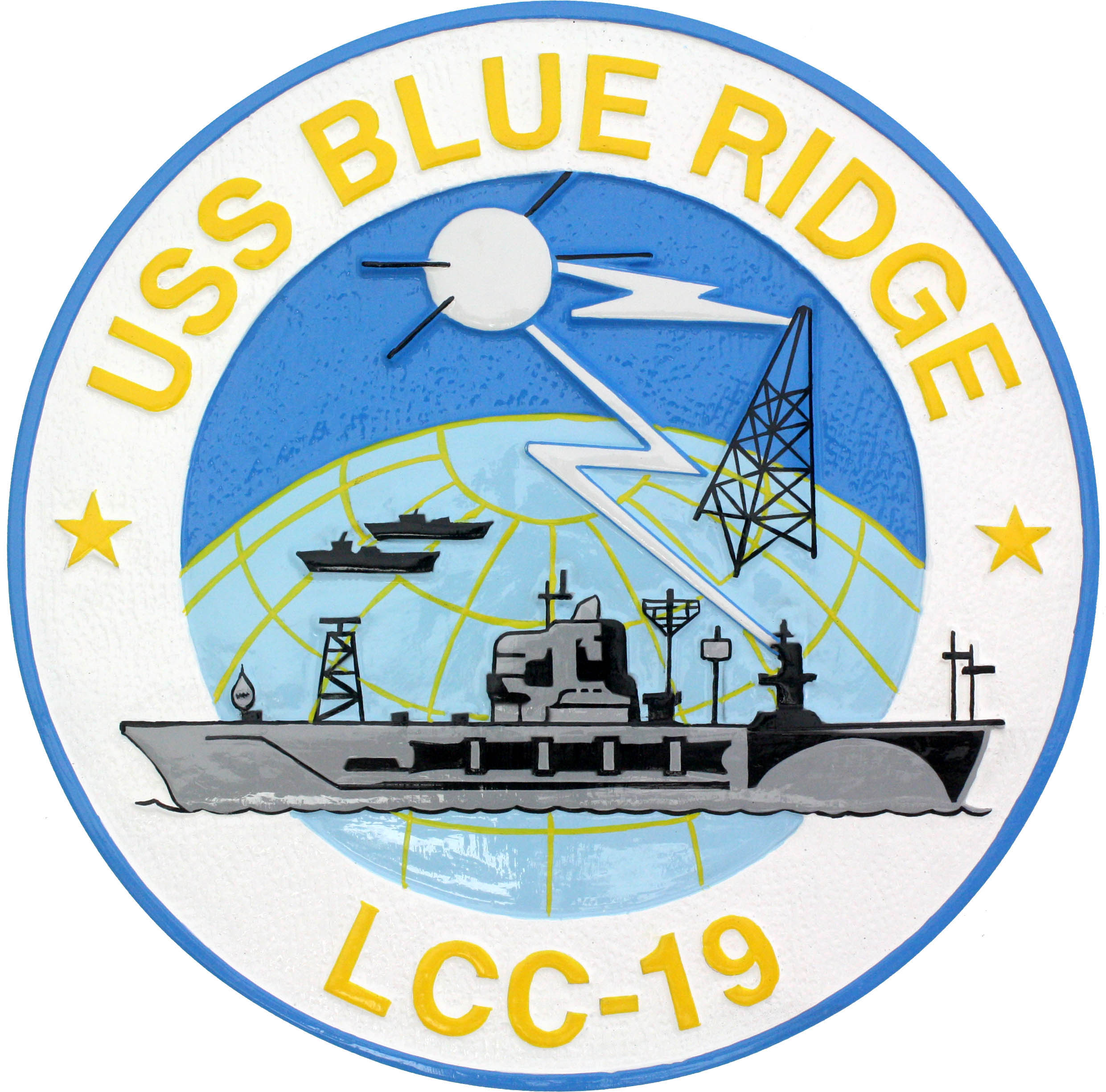 USS America LHA 6 Ship Crest Plaque