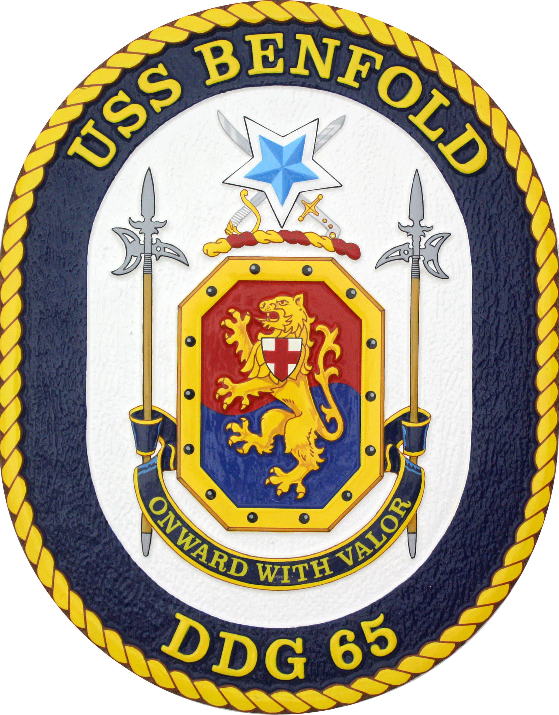 USS Benfold Ship Crest Plaque
