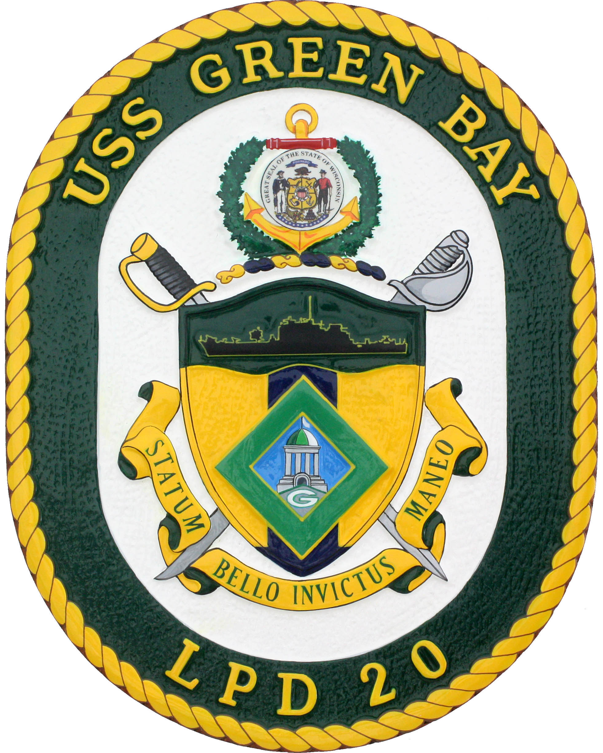 USS Green Bay Ships Crest Plaque