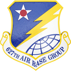 627th air base group patch plaque