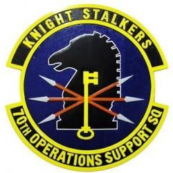 70th operations support squadron seal plaque