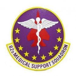 82D Medical Support Squadron Seal Plaque