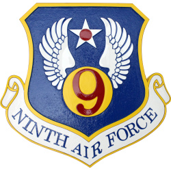 9th air force patch plaque