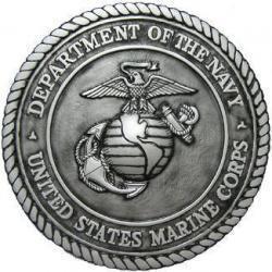 Department of the Navy USMC Silver Finished