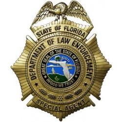 Florida Dept of Law Enforcement Badge Plaque