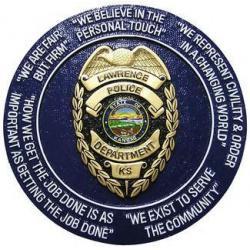 Lawrence Police Department Seal Plaque