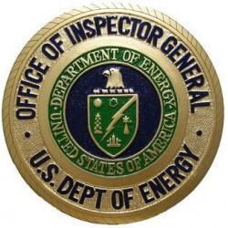 Office of Inspector General US Dept of Energy Seal Plaque
