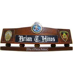 Police Badge Desk Nameplate