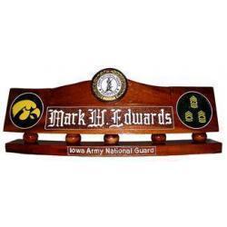 US Army National Guard Recruiter Desk Nameplate
