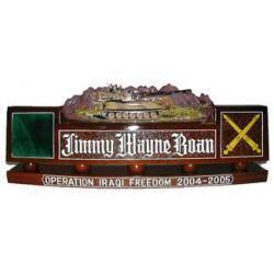 US Army Paladin Howitzer Artillery Desk Nameplate