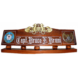 US Coast Guard Port Security Officer Desk Name Plate