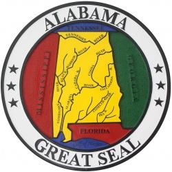 alabama state seal plaque