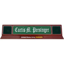 classic army desk nameplate