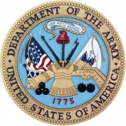 department of the army seal podium plaque