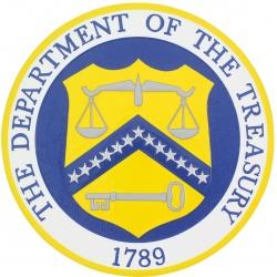 department of the treasury seal plaque