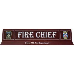 fire chief desk nameplate