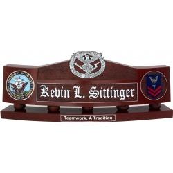military career counselor desk nameplate