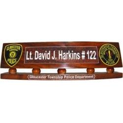 police classic desk nameplate