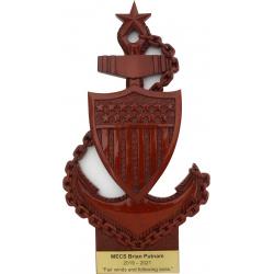 senior cpo plaque us coast guard with dedication