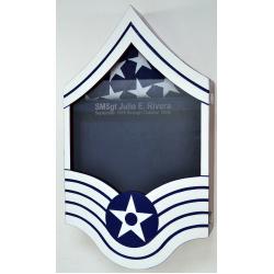 shadow box us air force e8 painted finish 509213396