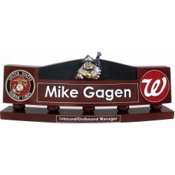 us marine corps bulldog desk nameplate
