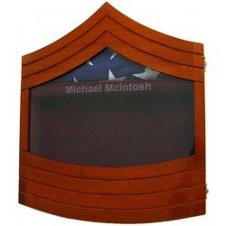 us marine corps e-9 sergeant major shadow box natural finish