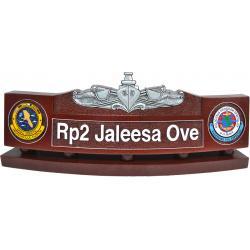us navy enlisted surface warfare specialist desk nameplate