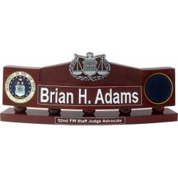 usaf judge advocate badge desk nameplate
