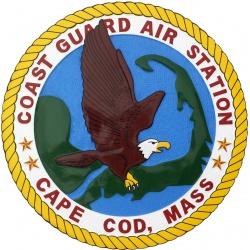uscg air station cape cod emblem plaque