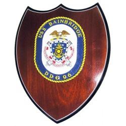 uss bainbridge presentation plaque