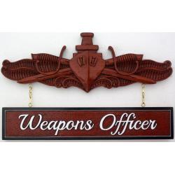 weapons officiers surface warfare specialist insignia plaque