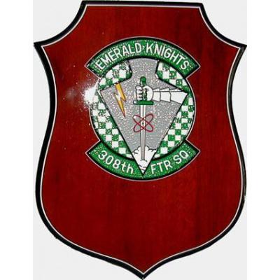 308th Fighter Squadron Patch Plaque