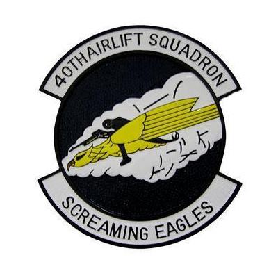40th Air Lift Squadron Plaque