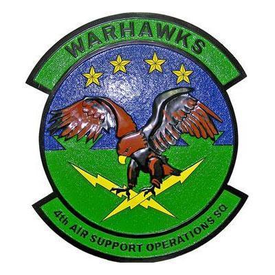 4th air operations support group 4th asog seal plaque