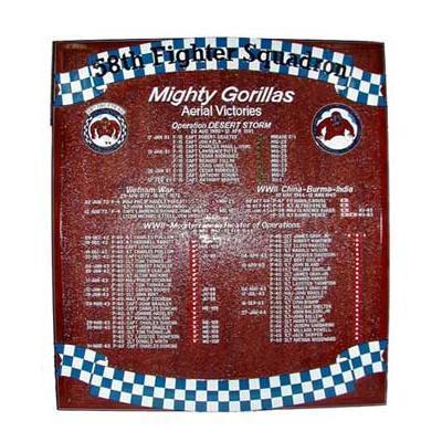 58th Fighter Squadron Air Force Deployment Plaque