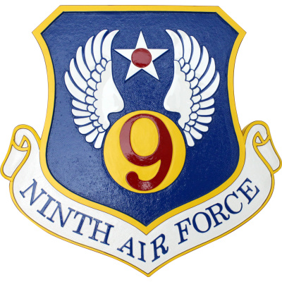 9th air force patch plaque