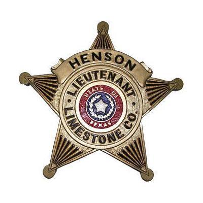 Henson Limestone County Police Badge Plaque
