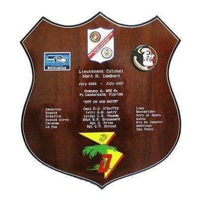 Marine Sec Guard Deployment Plaque
