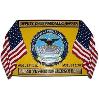 Military Retirement Plaque