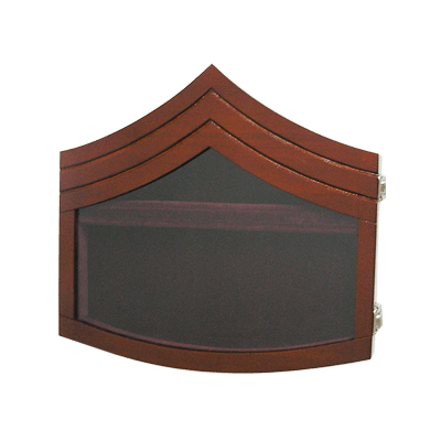 Shadow Box US Marine Corps E6 Natural Finish