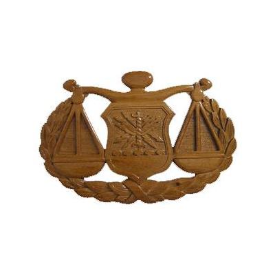 USAF Judge Advocate Natural Finish Plaque