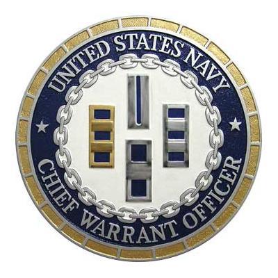 USN CWO Chief Warrant Officer Plaque