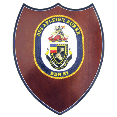 USS Arleigh Burke DDG-51 Presentation Plaque