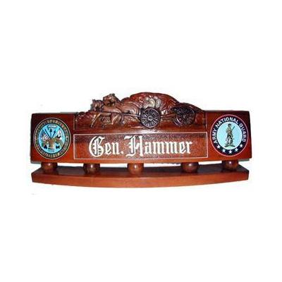 US Army Horse Drawn Artillery Desk Nameplate