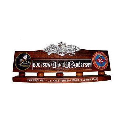 US Navy SeaBee Desk Nameplate 2