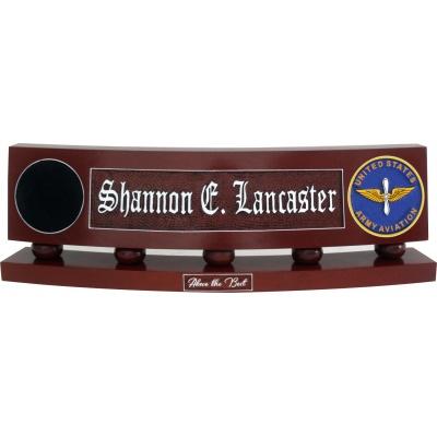 air force nameplate for desk made in wood