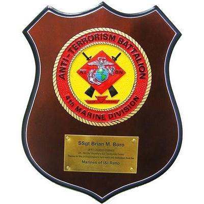 anti-terrorism battalion 4th marine division patch plaque