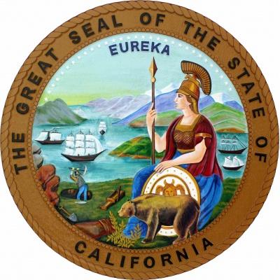 california state seal plaque