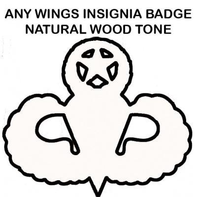 custom wings oversize natural finish